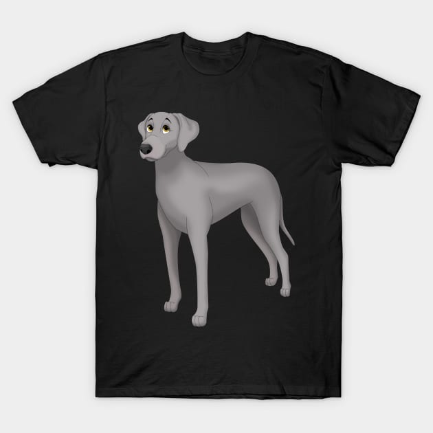 Weimaraner Dog T-Shirt by millersye